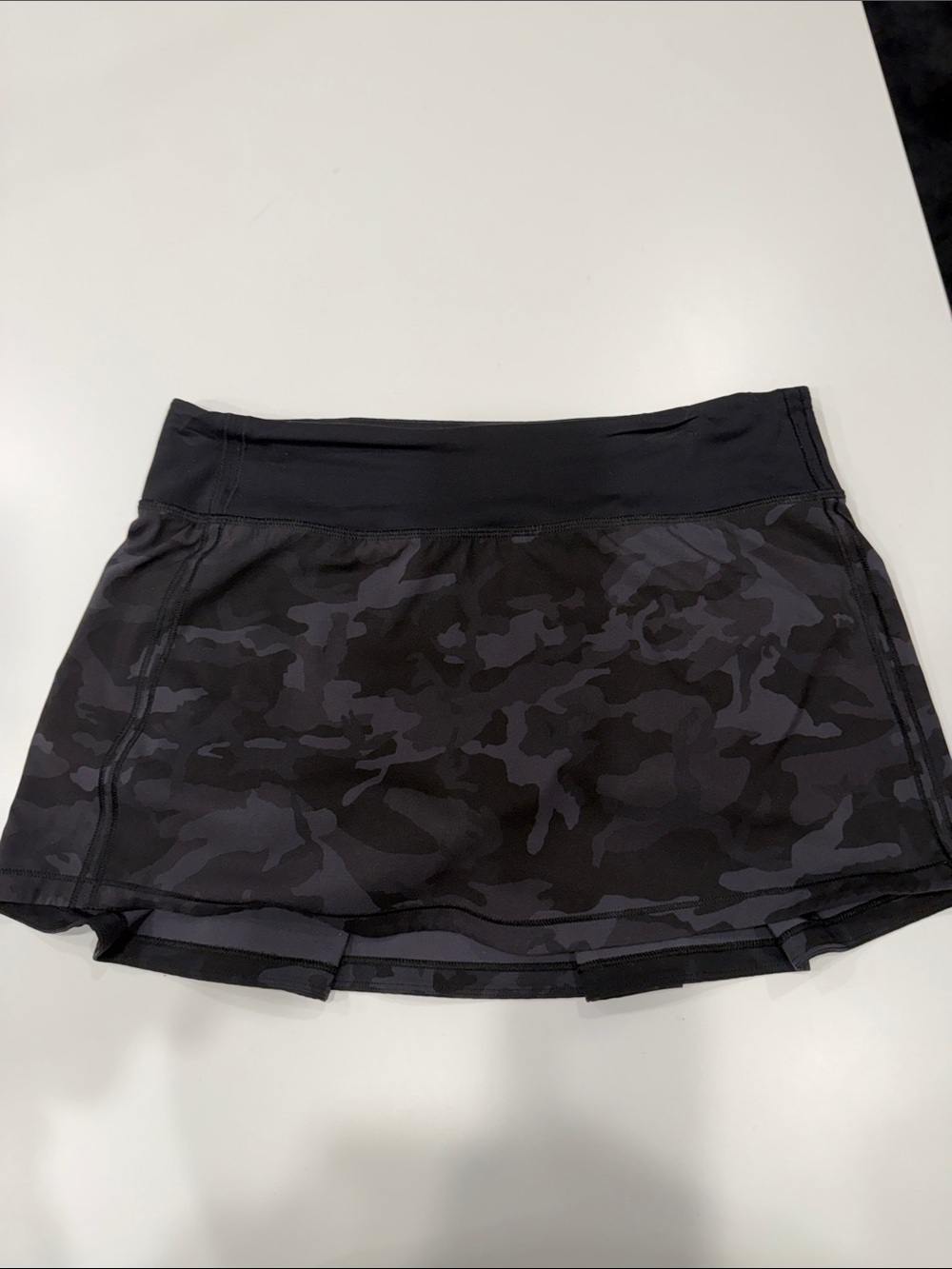 lululemon athletica Black/Charcoal Camo Athletic Skort